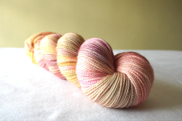 Twist Sock - Peach Fuzz [DYE TO ORDER]