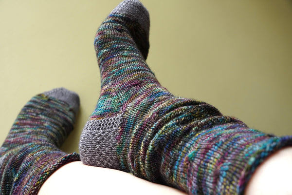 Twist Sock - Peacock Ore