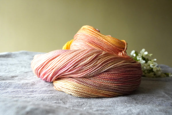 Twist Sock - Peach Fuzz [DYE TO ORDER]