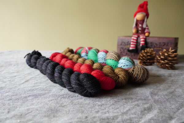 Holiday Feels - Mini Sock Yarn Bundle (120g)