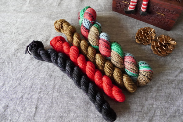 Holiday Feels - Mini Sock Yarn Bundle (120g)