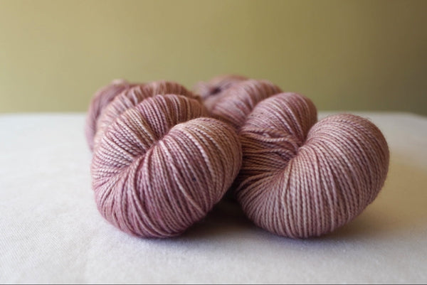 Twist Sock - Mocha Rose [DYE TO ORDER]
