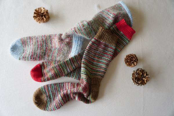 Holiday Sock Bundle: 1 skein plus 2 minis (140g)