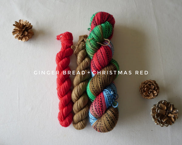 Holiday Sock Bundle: 1 skein plus 2 minis (140g)