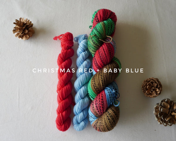 Holiday Sock Bundle: 1 skein plus 2 minis (140g)