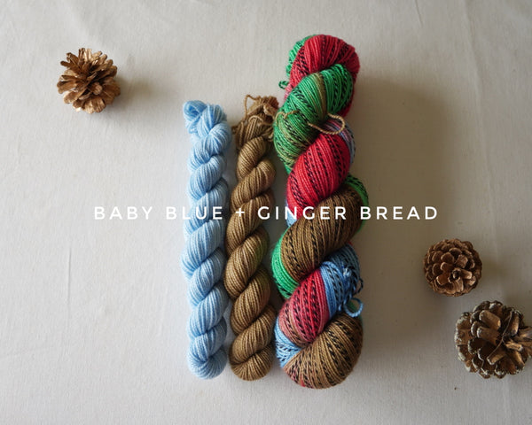 Holiday Sock Bundle: 1 skein plus 2 minis (140g)